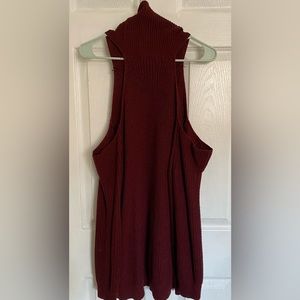 1X maroon sweater from Charlotte Russe